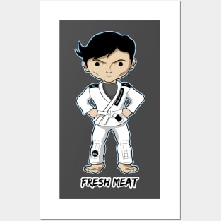 BJJ Characters White Belt Posters and Art